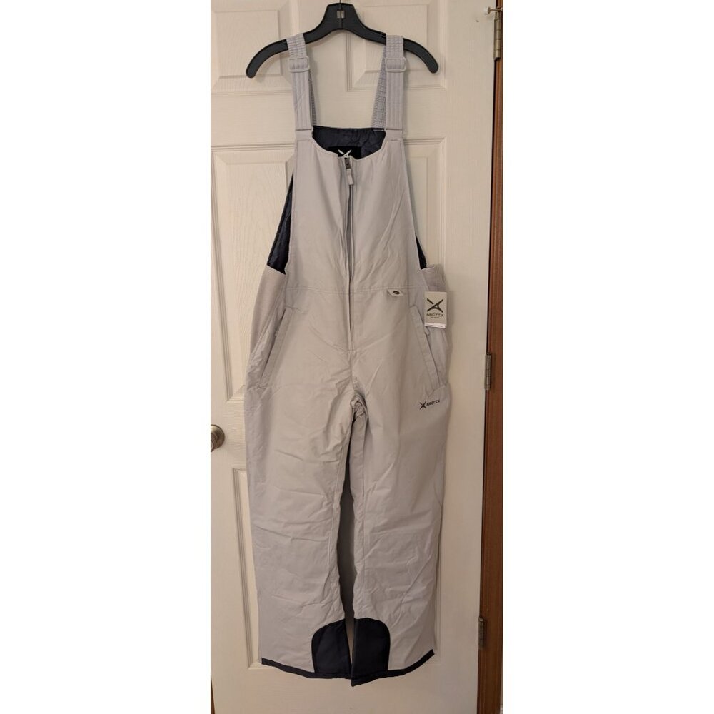 Arctix Womens Essential Insulated Cold Weather Bib Overall Lt. Gray L 12-14 NWT